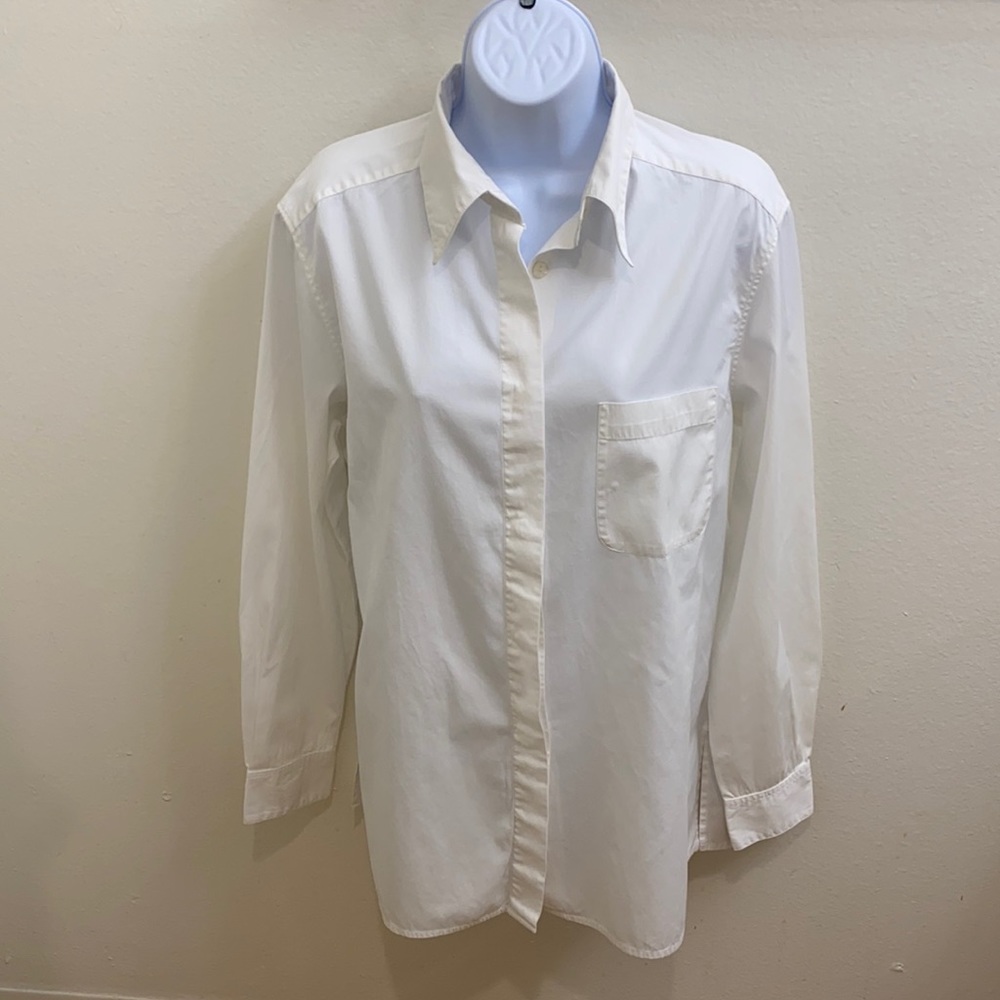 Max Mara White Button Down Mens Shirt 14